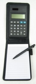 Notizset - Notizblock mit Stift und Taschenrechner in...